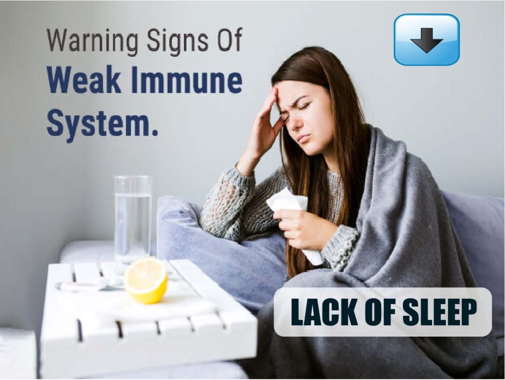 Bad sleep leads to a week immune system